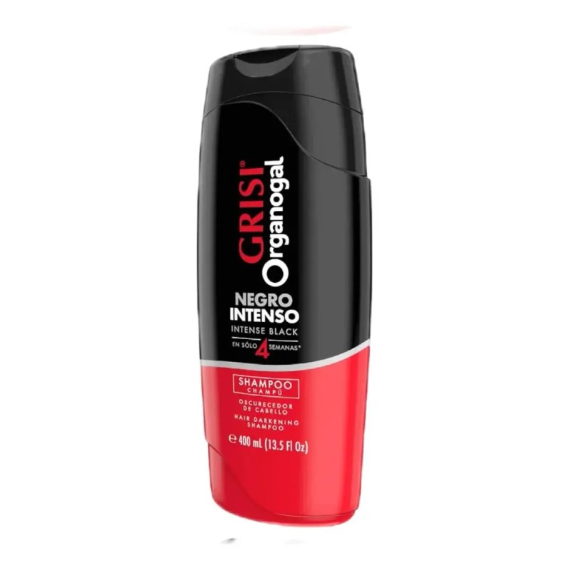 2 Shampoo Grisi Anti Canas Organogal Negro Inteso 400ml C/u
