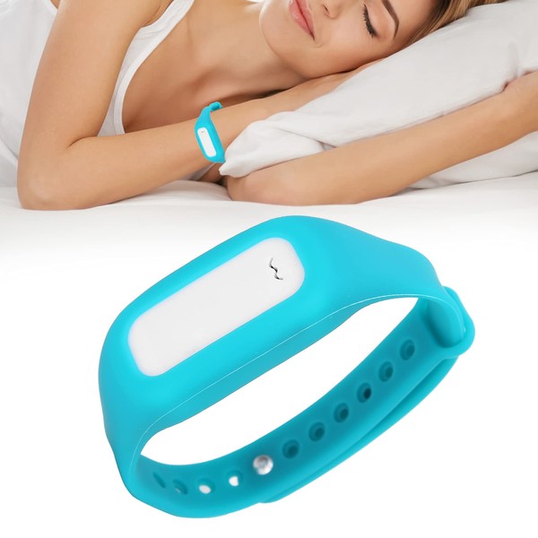 Snoring Relief Band, Anti Snoring Device for Quiet Nights, Anti Snoring Bracelet Devices Sleep Connection Stopper Bracelet, Adjustable Sleep Aid Holder (Blue Green)