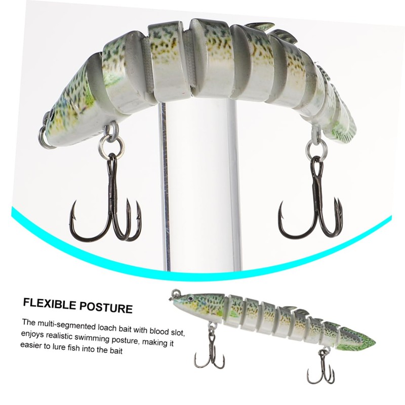 Kisangel Blood Slot Hook Bionic Bait Fishing Lure Realistic Loach