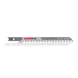 LENOX Tools 1990846 U-Shank Clean Wood Cutting Jig Saw Blade, 4" x 5/16" 6 TPI, 5 Pack