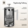 French Press Double Wall Stainless Steel Coffee Pot, Black Press