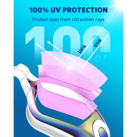 Aegend Swim Goggles, 2 Pack Swimming Goggles No Leaking Adult Men Women Youth, Aqua & Purple White