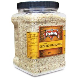 Gourmet Ground Hazelnuts by Its Delish – 28 Oz Jumbo Container – Natural Pure Hazelnut Meal– Protein-Packed Healthy Cooking, Baking, Flavoring & Recipe Decor
