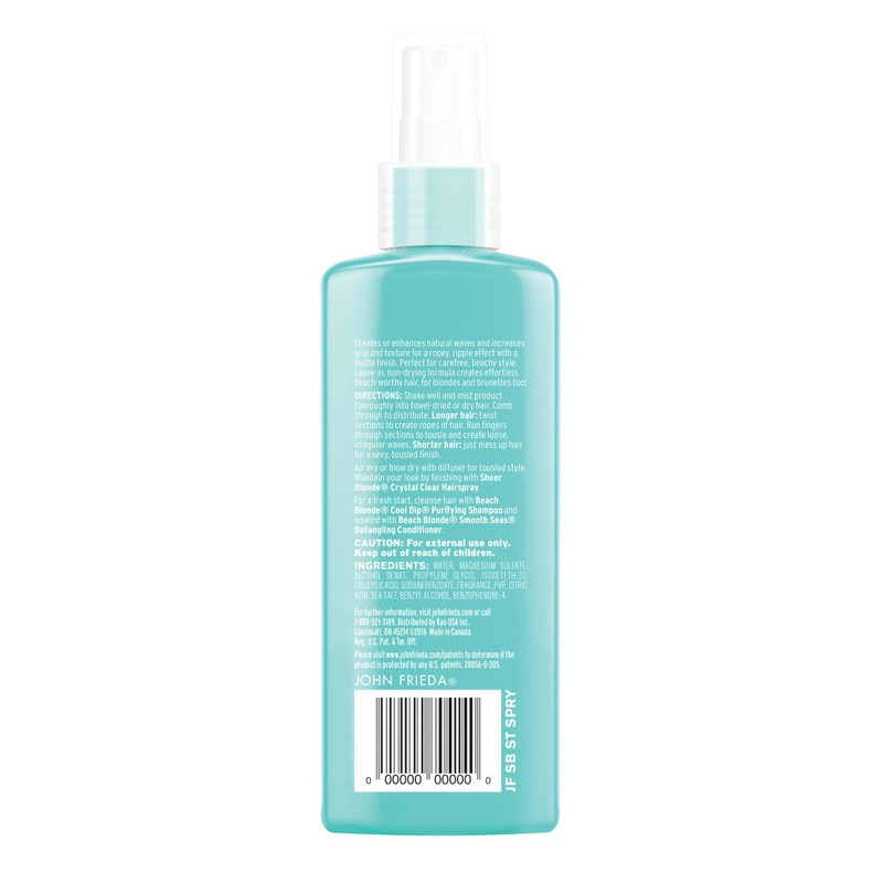 John Frieda Beach Blonde Sea Waves Texturizing Spray with Natural