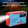 RD-666WBT Portable Solar Powered Emergency Hand Crank AM FM Radio