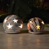 YODECO Blue Brown & White Marble Ball Lantern Small