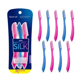 Schick Hydro Silk Touch Up 9 Pack Manual Shaving Razors for Eyebrows and Face
