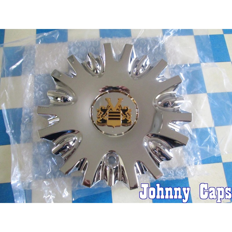 VOGUE Wheels NEW CHROME w/ GOLD EMBLEM Center Cap #