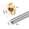 sourcing map 150mm Length T8 8mm Dia Lead Screw Rod,2