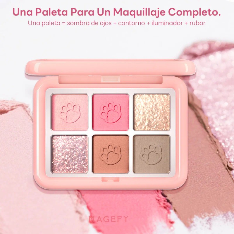Paletas De Sombras De Ojos Varios Tonos Color De La