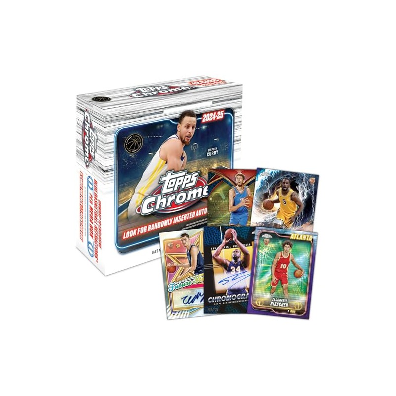 Baloncesto Topps Chrome 2024-25 - Sellado de fábrica - Mega