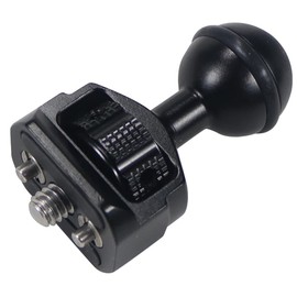 CS PRIORITY Double Ball Head Magic Arm Clamp 1/4'' 3/8'' Hole Pin Adapter 360 Rotate for DSL Camera Rig Magic Arm Monitor Light Bracket (1 4 ARR Pin Black)