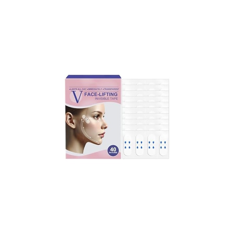 Bluemega Cinta Lifting Invisible para Rostro en V- Elevación Natural