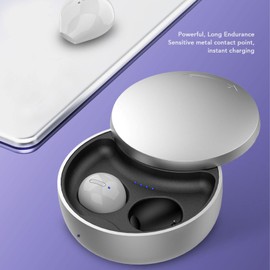 Bluetooth Earbuds, Wireless Noise Cancelling Earbuds, Compact Super Long Endurance Mini Wireless Earbuds, for Working Sports Music (White)