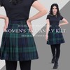Scottish Tartan Kilts for Women I Traditional polyviscose Womens Kilt