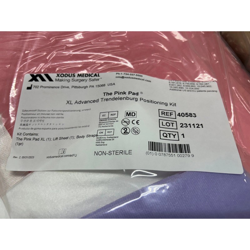 XODUS The Pink Pad 40583 XL Advanced Trendelenburg Positioning Kit