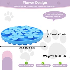 Cigarlemon Dog Slow Feeder Bowl, Innovative Snuffle Feeders for Dogs, Non-Toxic & Durable Pet Slow Feeder with Treat Hiding Spots – Anti-Choke, Fun Training & Interactive Puzzle Toy Ocean