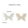 Bartosi Clips para el pelo con diseño de mariposa, brillantes,