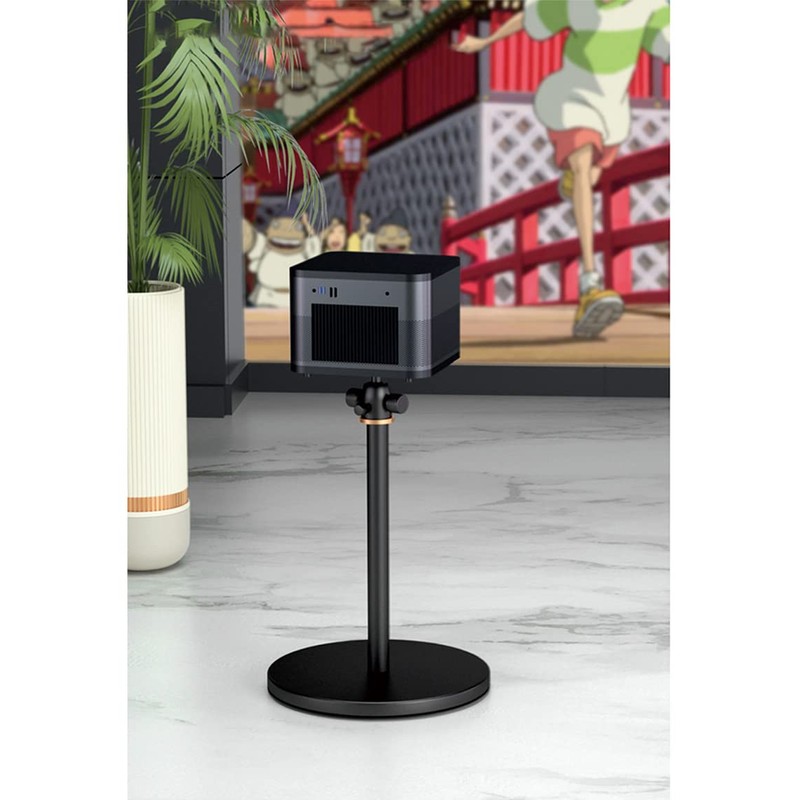 HIBORI Projector Stand, Universal Projector Mount, 360° Rotatable, Height Adjustable,