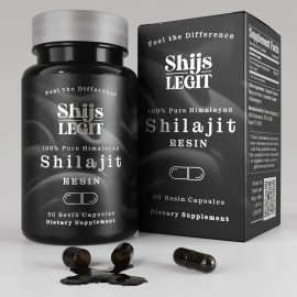 Himalayan Shilajit Resin Capsules – Pre-Dosed Natural Mineral Supplement with 85+ Micronutrients for Energy, Stamina & Focus, Lab Tested, USA Made