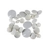 Weddecor Plastic Buttons, Dome White, 100g