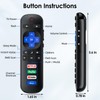 FlyCoco Replacement Remote Control Only for Roku TV, 2 Pack