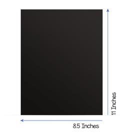 Hygloss Black Paper - 24 lb, 89 GSM, Fade-Resistant, Acid-Free, 8.5x11-Inch Letter Size Color Copy Paper, 90 Sheets