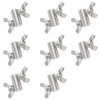 8 Pcs 2mm Wire Rope Clamp Wire Rope Butterfly Buckle