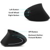 mouse vertical inalámbrico negro inalámbrico ergonómico vertical Ergo Óptico 2.4G
