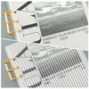 Maitys A5 Acrylic Binder 6 Ring Frosted Clear Stripe Binder