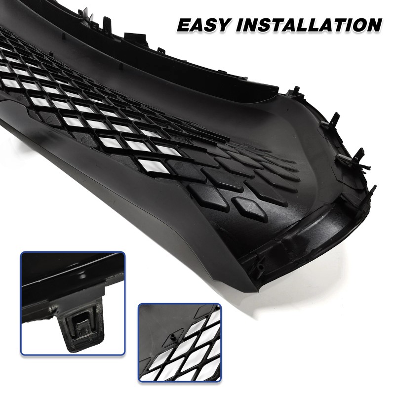 Stunning Front Bumper Upper & Lower Grille Assembly For 2017