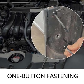 Nylon Universal Cable Tie Buckle, 30PCS Heavy Duty Self-Locking Zip Ties with Button Lock, UV-Resistant Fasteners for Car Fender Trunk Repair, Wire Bundling, Home & Garage Use