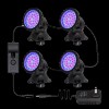 Unbranded Set of 4 Submersible 36LED RGB Pond Spot Light