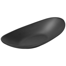 Szaboviktoria Black Jewellery Tray Key Tray 26.5 x 14 cm Cosmetic Tray Oval Bowl Tray for Hallway Key Bowl in Entrance Area Decorative Bowls Jewellery Bowl