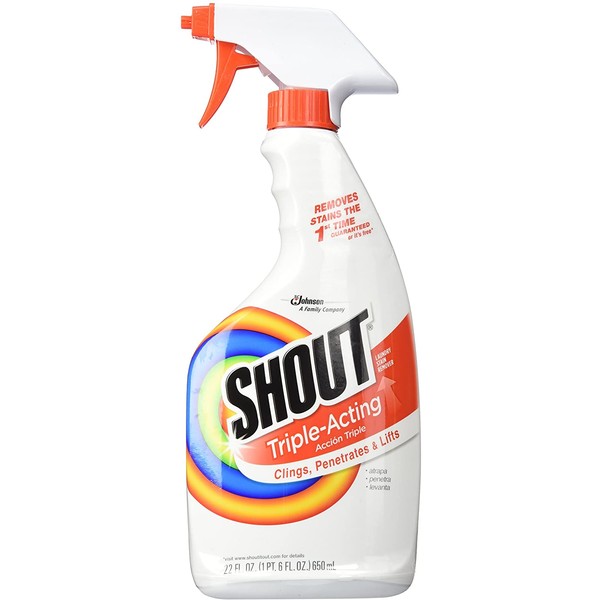 Shout Laundry Stain Remover Trigger Spray, 22 Fl Oz, pack of 4