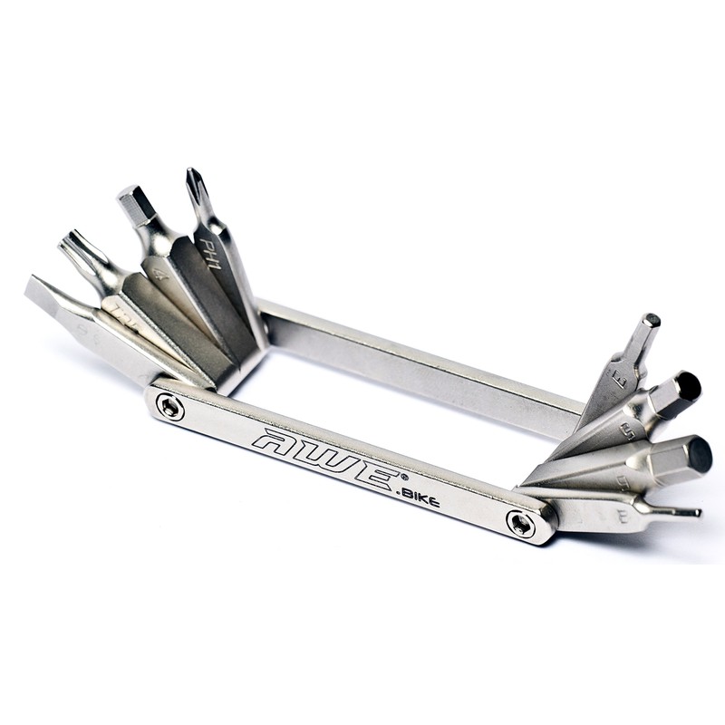 AWE® 8 Piece CR-V Special Hardened Steel Bike/Bicycle Micro Multi