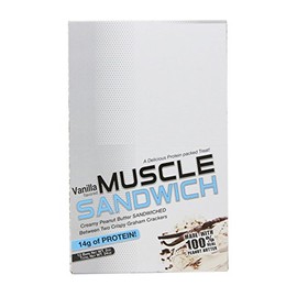 Muscle Foods Muscle Sandwich, Peanut Butter Vanilla, 12-Count Net wt.2.0 oz by Muscle Foods