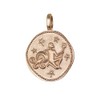 NKlaus Aquarius star sign gold-plated 18k gold 16mm chain pendant
