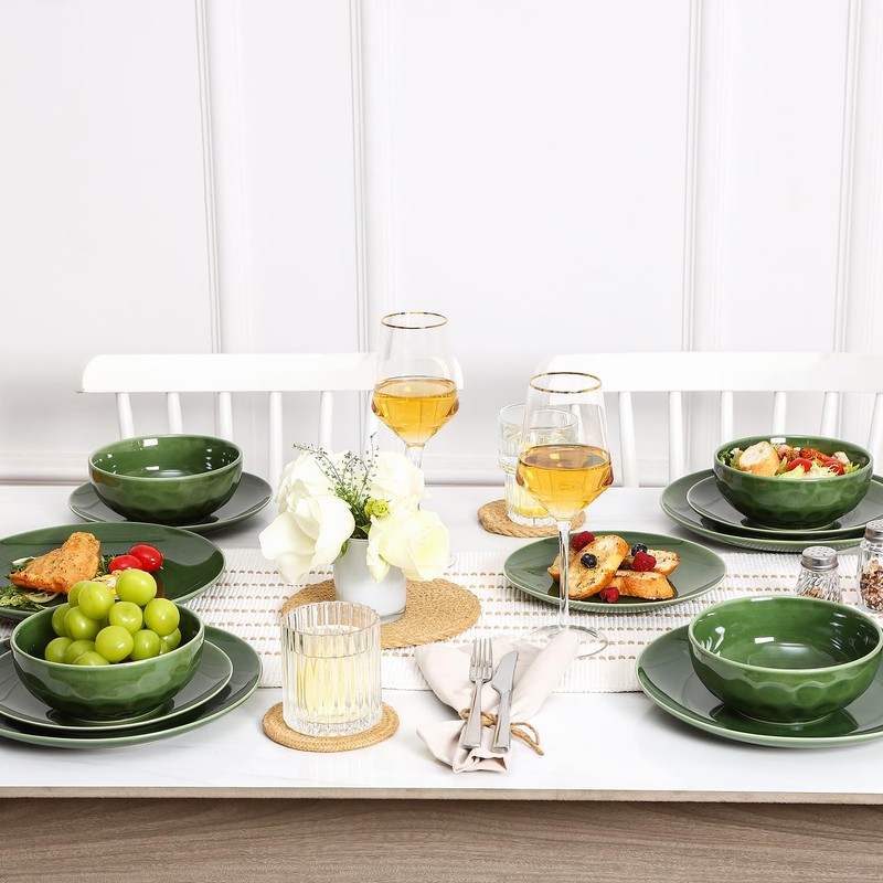 vicrays Ceramic Salad Bowls Set for Kitchen, Serving - 26
