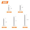 #4 x 1/2" 5/8" 3/4" 1" 1-1/4" Wood Screws Set,