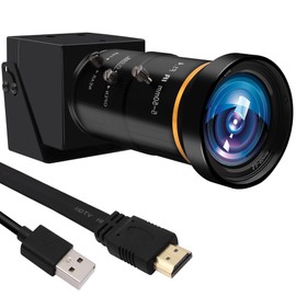 MMlove 4K HDMI USB Camera 30FPS Webcam 10X Variable Focus 5-50mm Zoom Lens H.265 2X Digital Zoom PC Streaming Close up Zoom in and Out Web Camera for Conference Classes