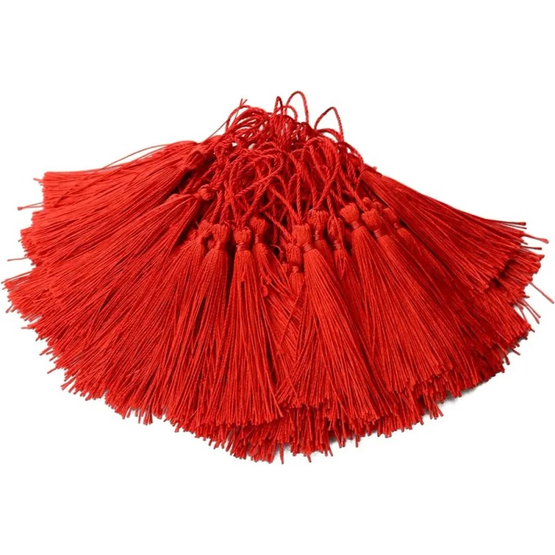 Sxrw 100pcz Llavero Borla Colgantes Borlas Hechas A Mano