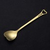 Alipis Heart Shaped Coffee Spoon Stainless Steel Dessert Spoon Long