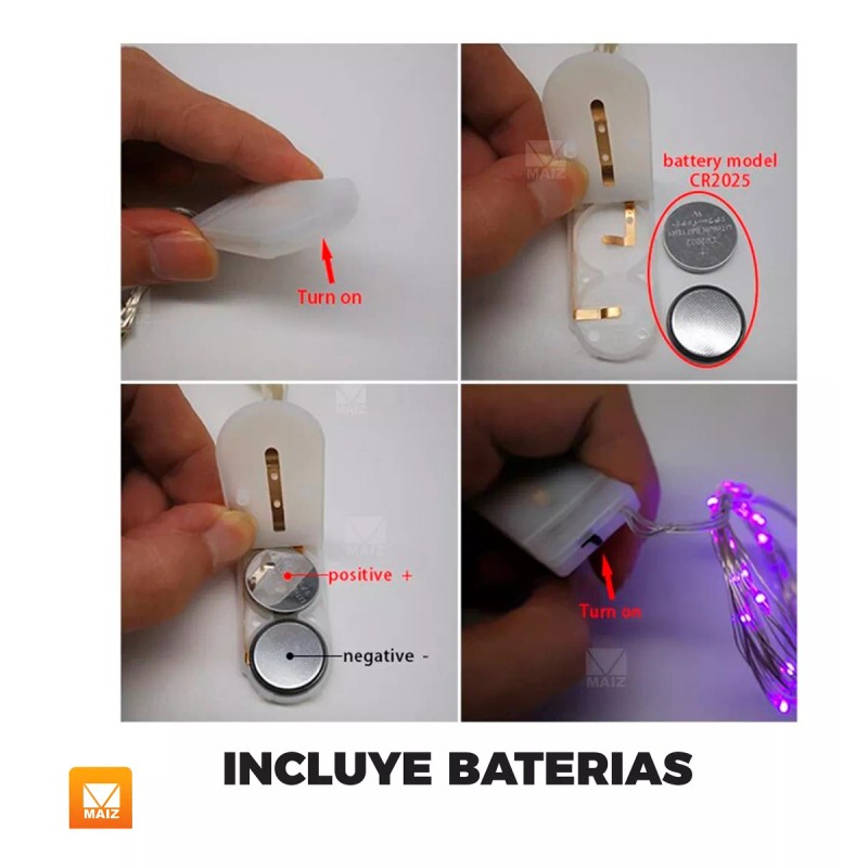 Maíz Serie Luces Led Alambre Decorativas Dormitorio Navideñas 2m