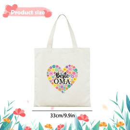 UTEFIF Mother's Day Gift for Fabric Bag - Best Grandma, Gifts for Grandma for Birthday, Gift Ideas for Mother and Grandma, Christmas Gift for Mother and Grandma, a