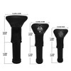 FUZVOLGolf Club Headcover Set- Premium Quality-3pcs Universal Fit Covers for