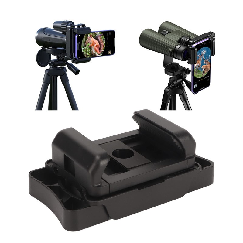 Telescopic Phone Adapter, Binoculars Phone Adapter for Android iOS Phones,