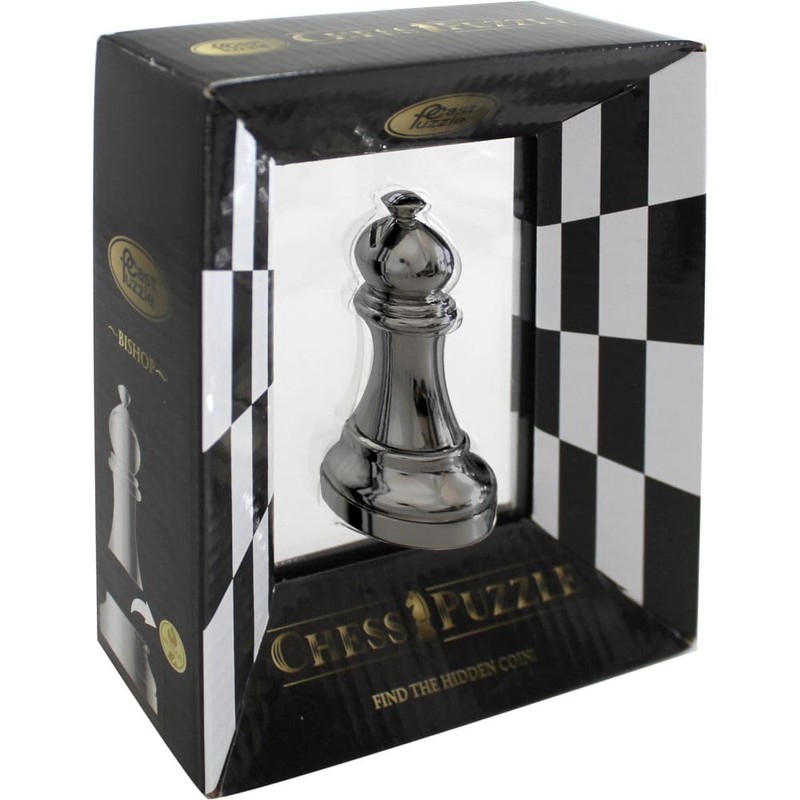 Hanayama Black Color Chess Piece - Bishop