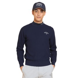 Callaway C25118100 Men's Crew Neck Knit (One Point Logo) / Golf, 1120_navy, L