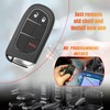 Sianxaido 68105087AG Key Fob Shell Case Compatible with Cherokee 2014-2022